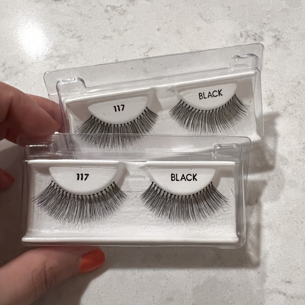 Set of TWO Ardell natural lashes, black #117